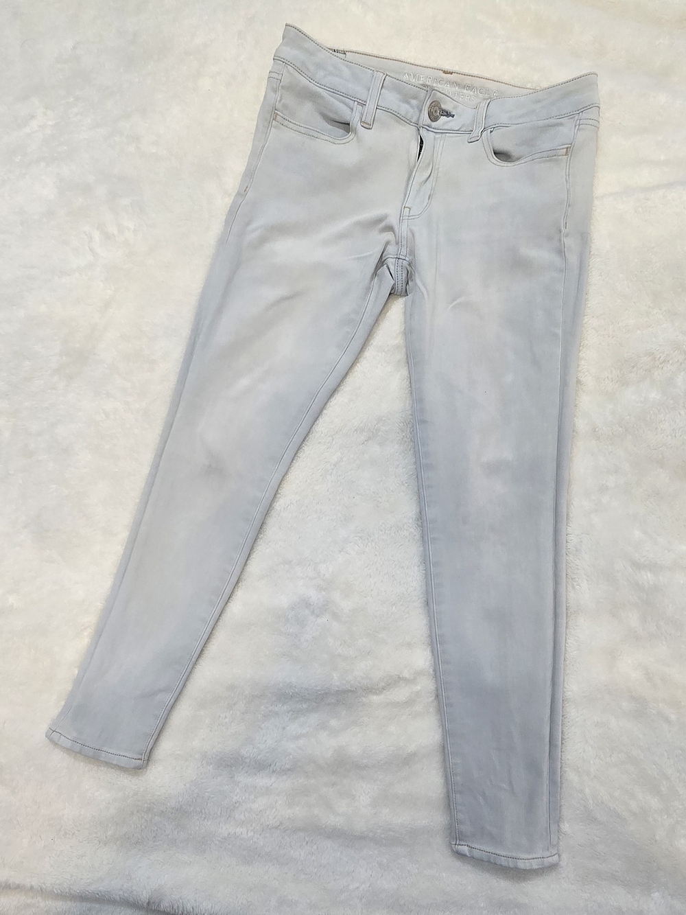 American Eagle 360° Super Stretch Jegging Light Ice Wash Denim Jeans Size 6 Regu